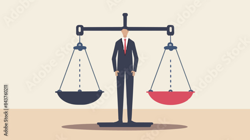 Comparison advantage and disadvantage, integrity or honest truth, pros and cons or measurement, judge or ethical, decision or balance concept