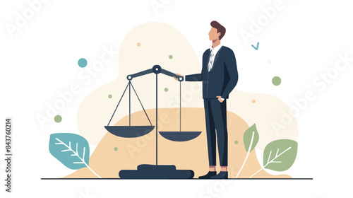 Comparison advantage and disadvantage, integrity or honest truth, pros and cons or measurement, judge or ethical, decision or balance concept