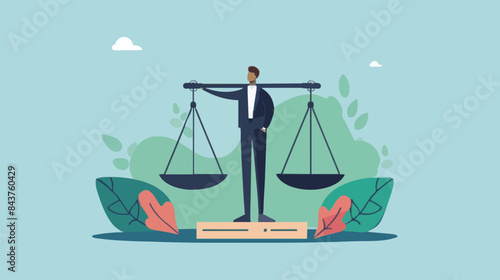 Comparison advantage and disadvantage, integrity or honest truth, pros and cons or measurement, judge or ethical, decision or balance concept