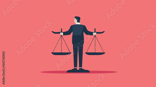 Comparison advantage and disadvantage, integrity or honest truth, pros and cons or measurement, judge or ethical, decision or balance concept