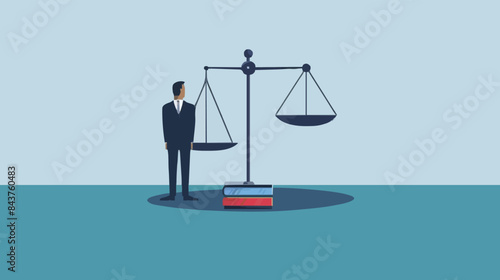 Comparison advantage and disadvantage, integrity or honest truth, pros and cons or measurement, judge or ethical, decision or balance concept