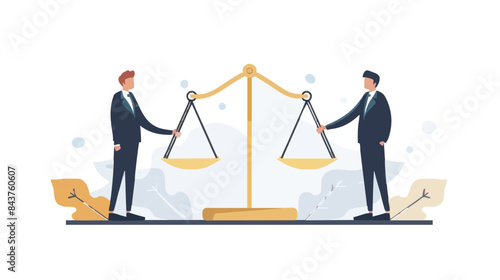 Comparison advantage and disadvantage, integrity or honest truth, pros and cons or measurement, judge or ethical, decision or balance concept