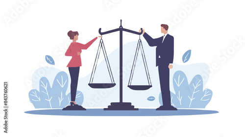 Comparison advantage and disadvantage, integrity or honest truth, pros and cons or measurement, judge or ethical, decision or balance concept