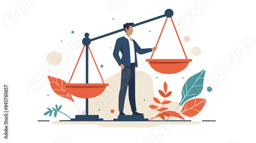 Comparison advantage and disadvantage, integrity or honest truth, pros and cons or measurement, judge or ethical, decision or balance concept