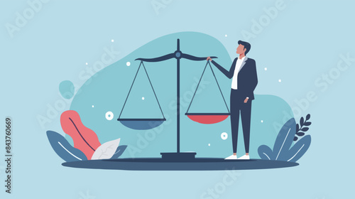 Comparison advantage and disadvantage, integrity or honest truth, pros and cons or measurement, judge or ethical, decision or balance concept