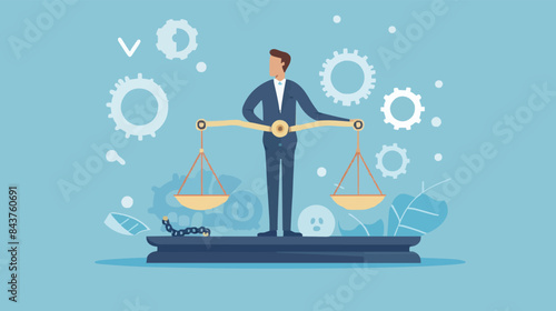 Comparison advantage and disadvantage, integrity or honest truth, pros and cons or measurement, judge or ethical, decision or balance concept
