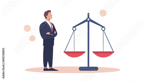 Comparison advantage and disadvantage, integrity or honest truth, pros and cons or measurement, judge or ethical, decision or balance concept