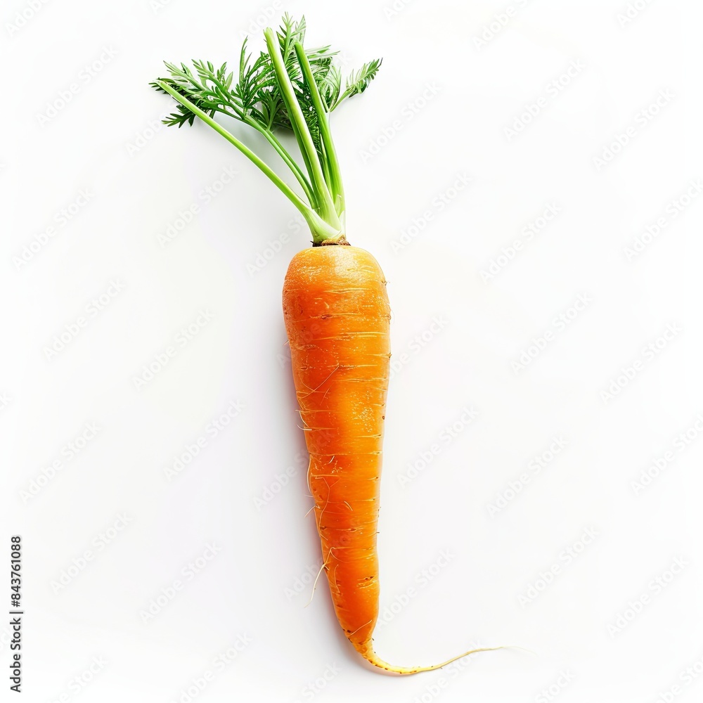 Isolated orange carrot on white background Isolated orange carrot on white background