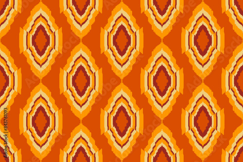 ikat abstract seamless pattern. ikat abstract style. ikat pattern design for background, wallpaper, textile, fabric, clothing, embroidery