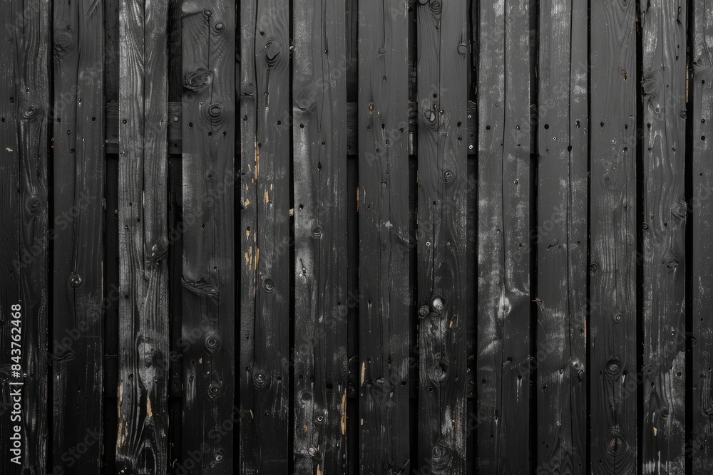 Black Wooden Planks Background. Generative ai Black Wooden Planks Background. Generative ai