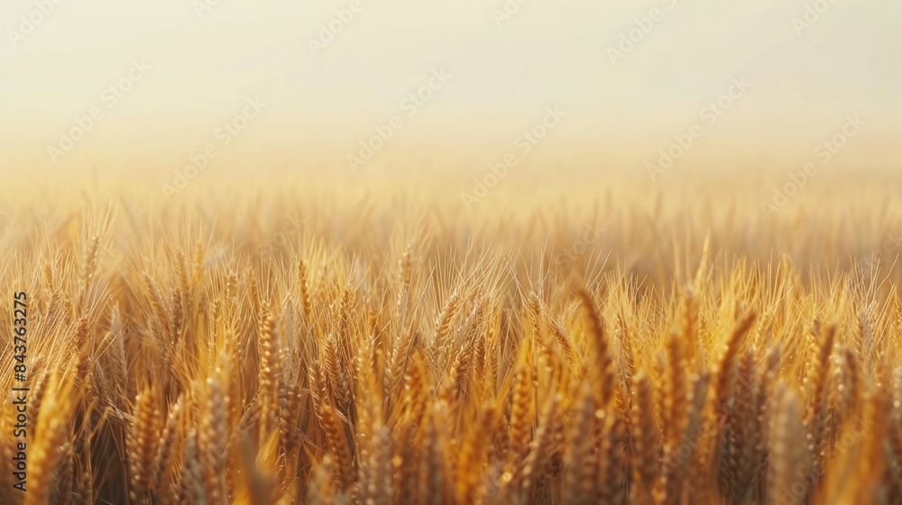 Obraz premium Abstract background of golden wheat ear in field