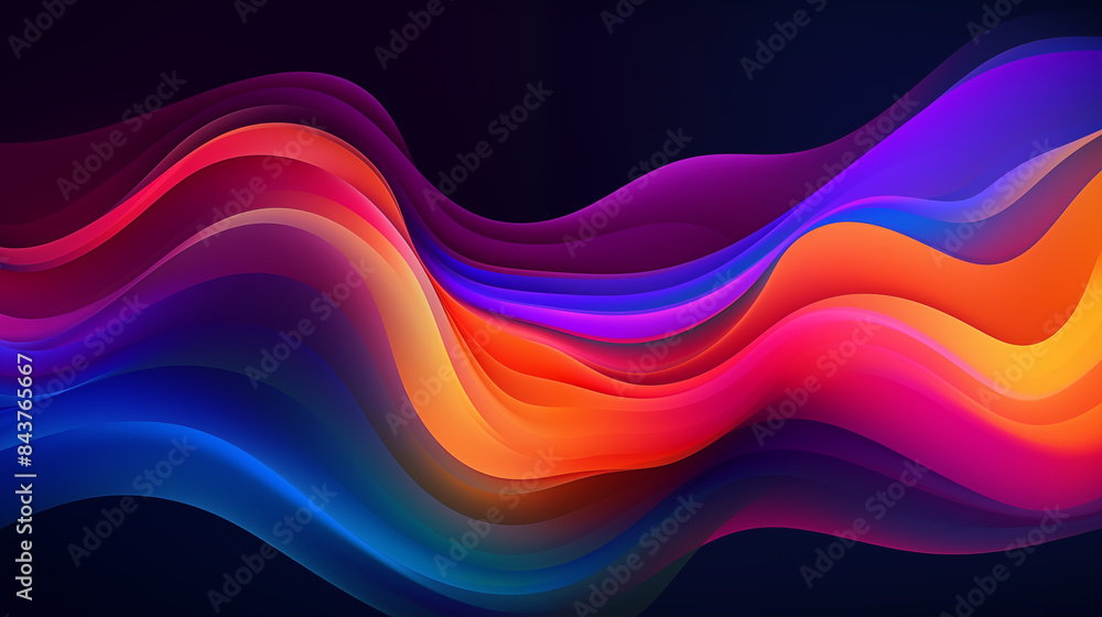 Fototapeta premium Dynamic Abstract Wave Design