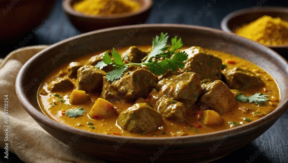 Tantalizing Illustration of a Flavorful Curry Tantalizing Illustration of a Flavorful Curry