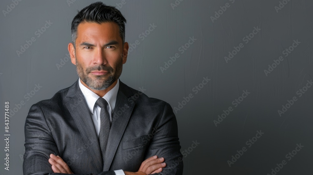 The confident man in suit The confident man in suit