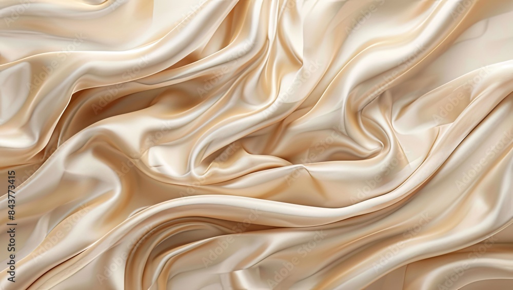 Elegance in Simplicity: Draped Silk on Beige for Luxurious Cosmetic Display, Vector Illustration Elegance in Simplicity: Draped Silk on Beige for Luxurious Cosmetic Display, Vector Illustration