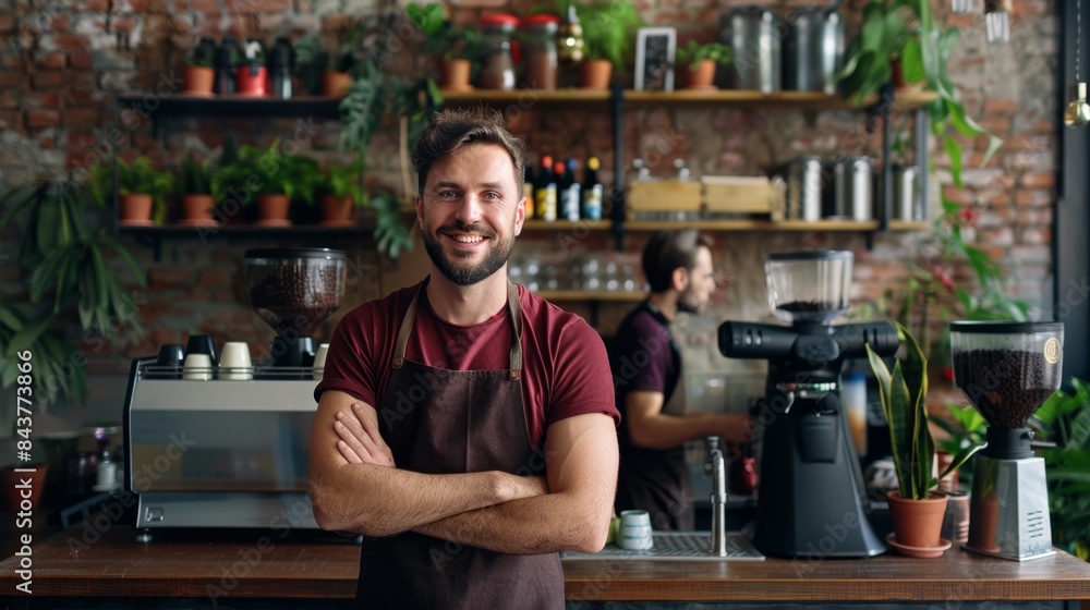 The Barista in Cafe The Barista in Cafe