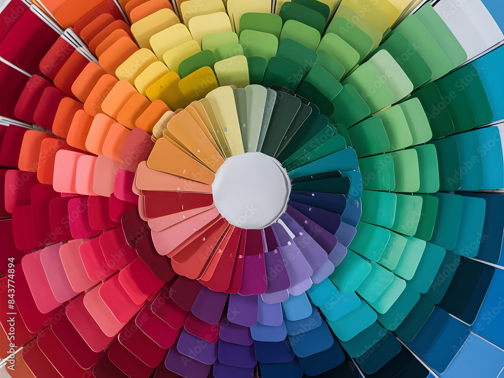 Obraz premium Círculo con muestras de colores