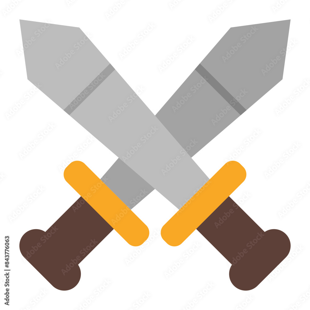 Swords flat icon Swords flat icon