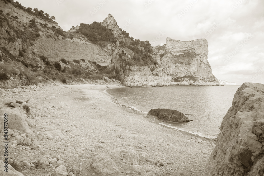 Moraig Cove Beach; Alicante; Spain