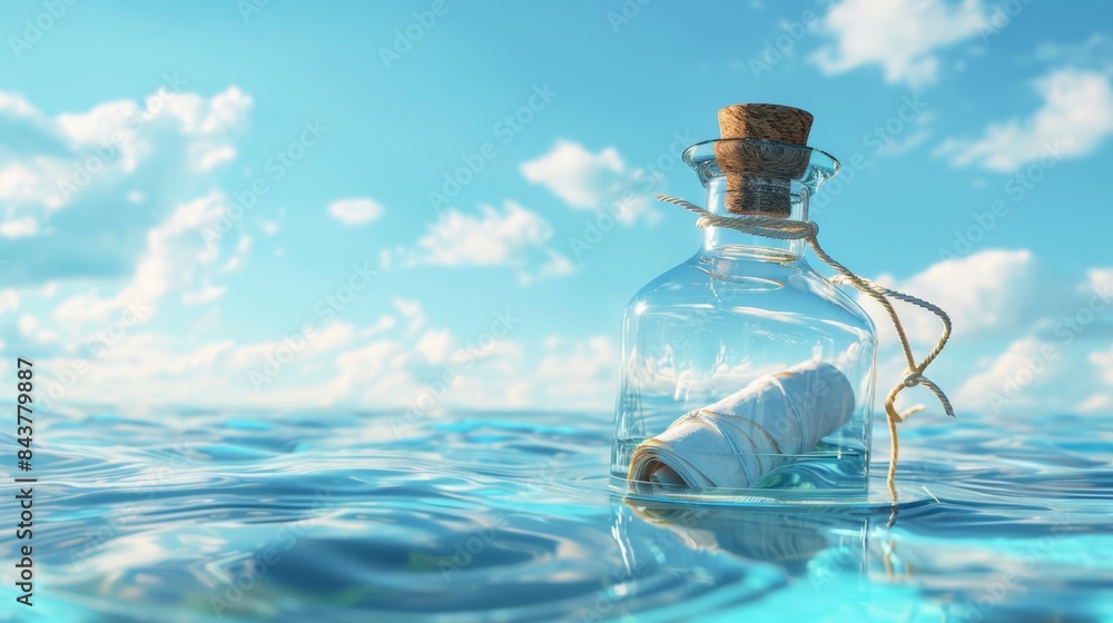 The bottle with message The bottle with message