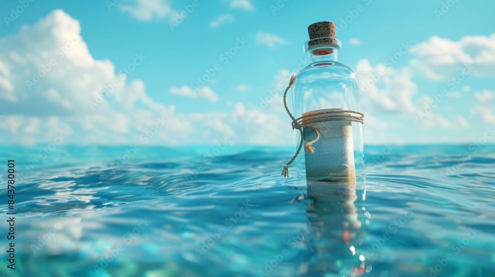 The bottle with a message The bottle with a message