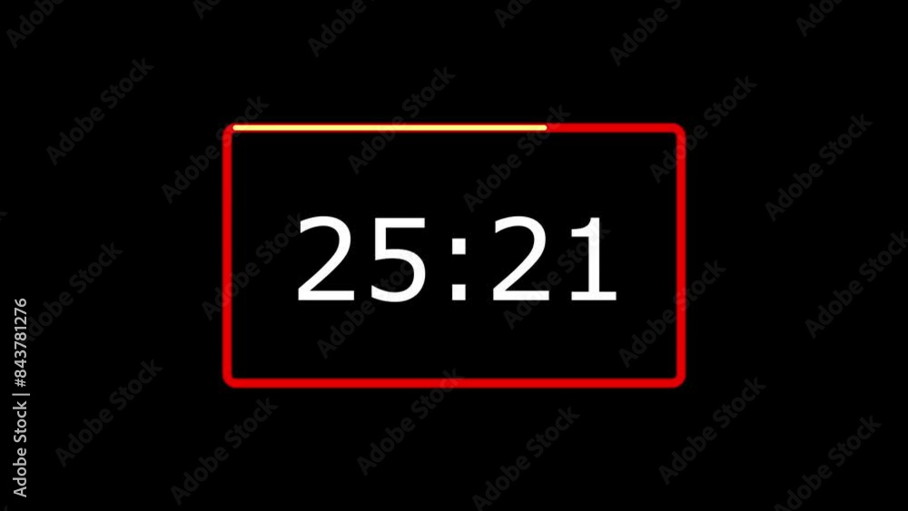 30 seconds digital countdown clock animation 4k, UHD 30 seconds digital countdown clock animation 4k, UHD