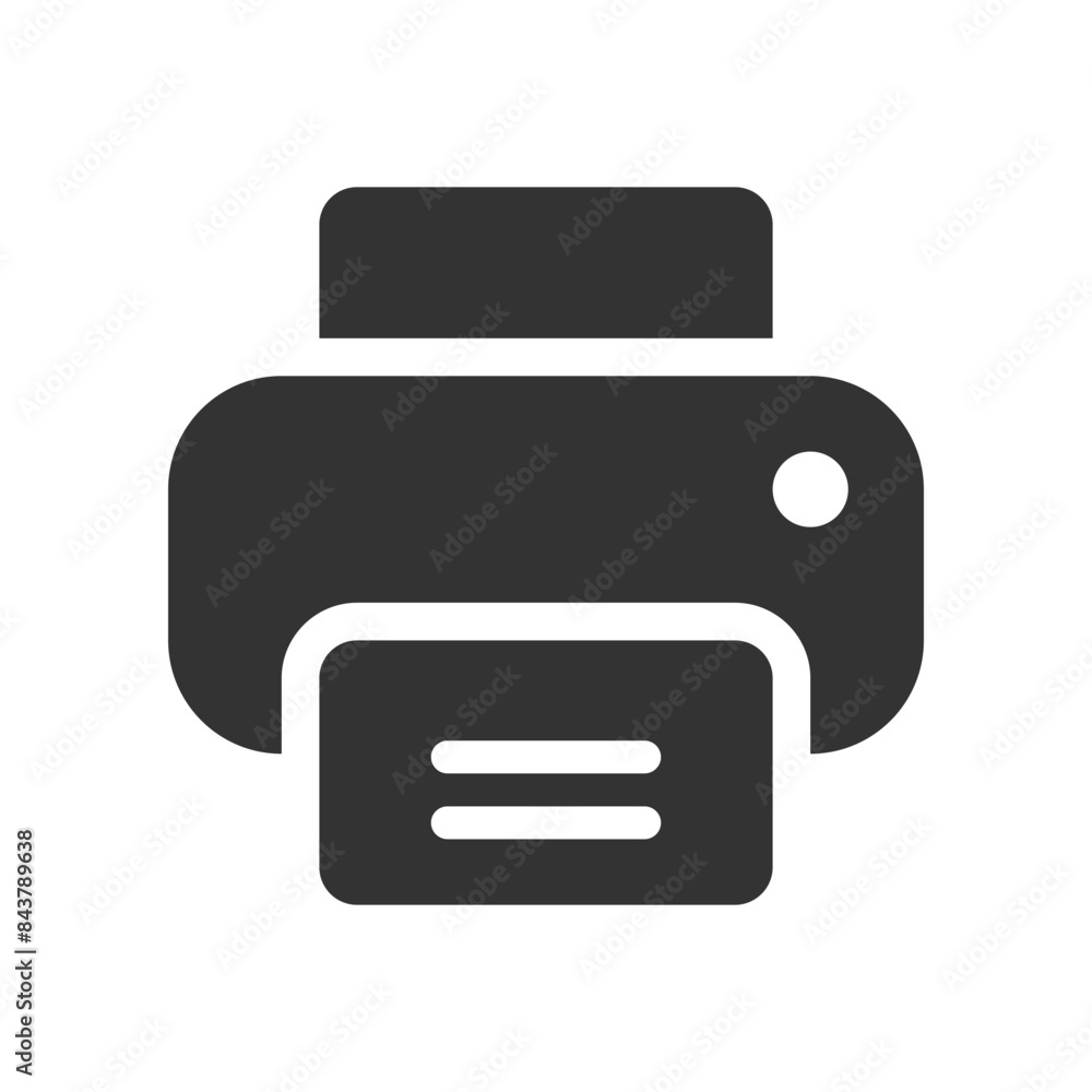 Printer glyph vector icon isolated on white background. Printer glyph vector icon for web, mobile and ui design Printer glyph vector icon isolated on white background. Printer glyph vector icon for web, mobile and ui design