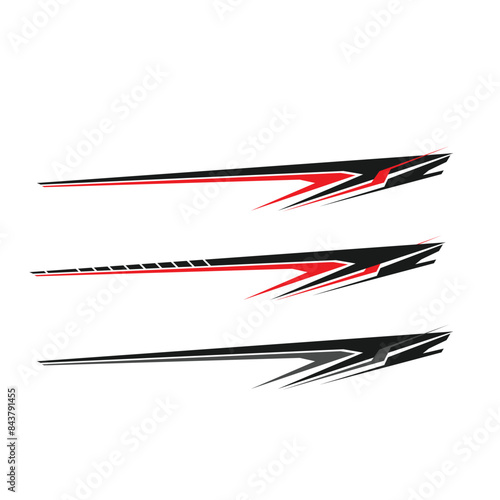 car body wrap decal design vector