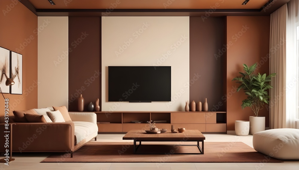 white and gold theme modern interior