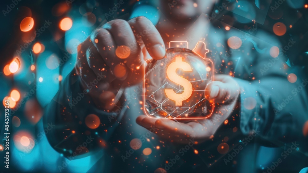 Latest analysis of work with leadership Graphs to view financial accounting sales with various topics Abstract digital effects for software