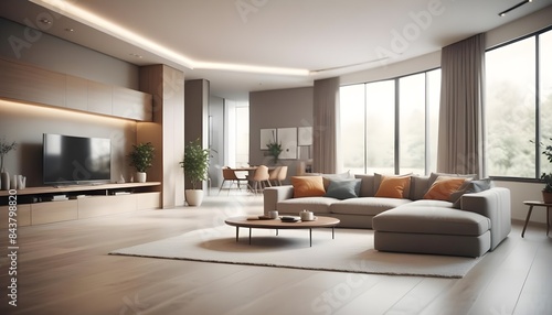 white and gold theme modern interior