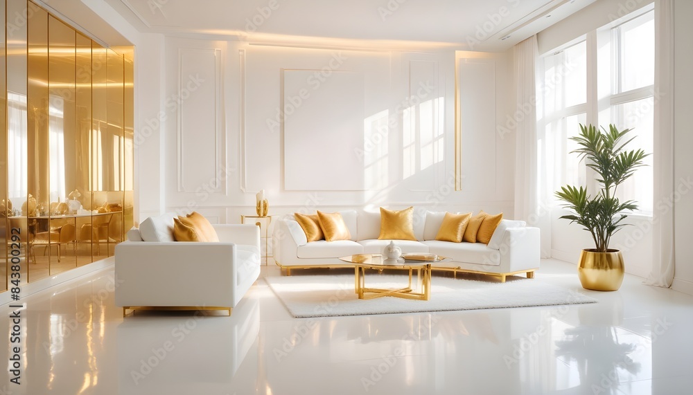 white and gold theme modern interior white and gold theme modern interior