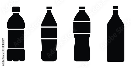 bottle icon. plastic bottle icon . water drink bottle icon vector illustration