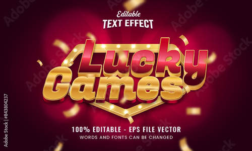 Game advertisement  3d editable text effect