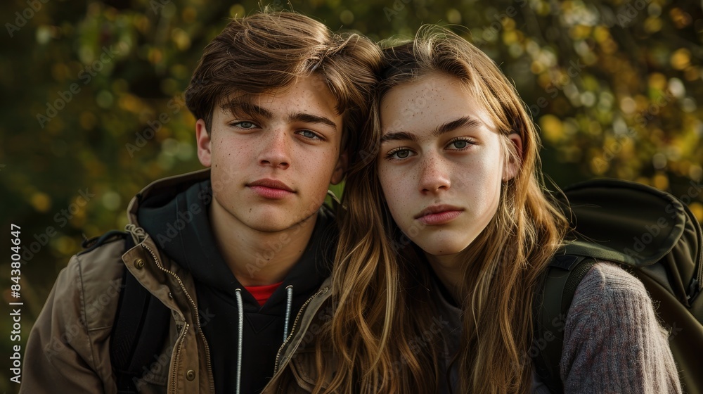 Fototapeta premium Student Couple in Their Youth