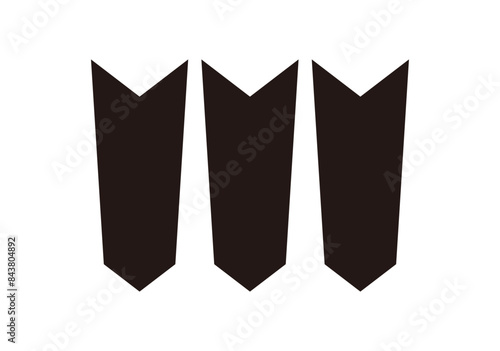 三つ並び矢筈