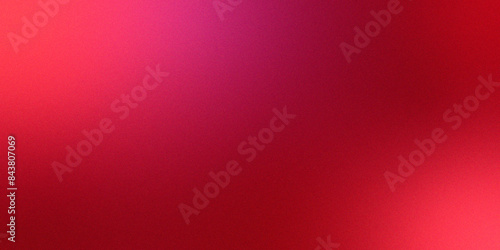 Digital grainy gradient with a colorful soft noise effect. Vintage Grunge Texture Pattern in pink and red Tones for Artful Wallpaper. Gradient blur, noise, grain, texture abstract background design. 