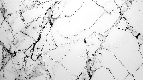 Pristine white marble with subtle black veins. Ultra HD, high resolution, realistic 8K cinematic photography. Background: Pure white.