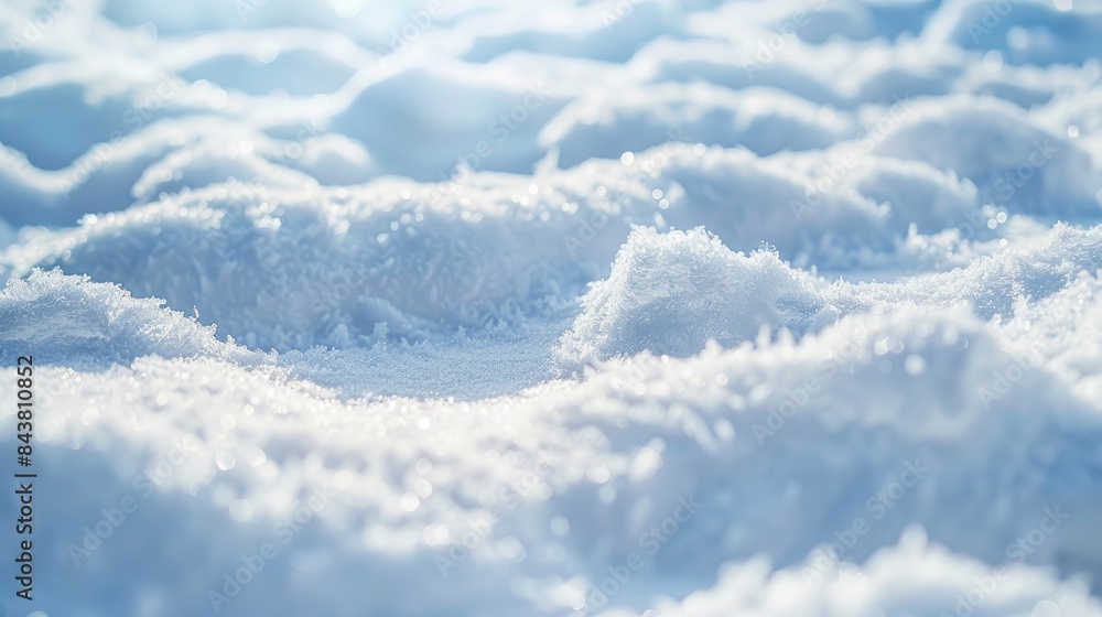 Φωτογραφία Snow accumulation after a winter storm fresh blanket of white snow in the natura