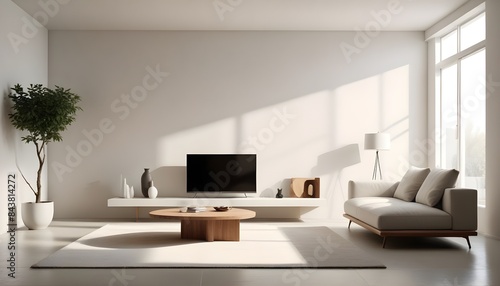 white and gold theme modern interior