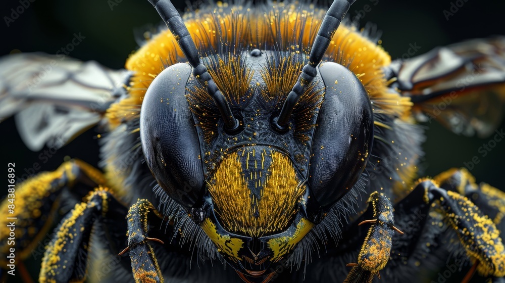 Bee in the style of Nikon D850, macro photography, 32k UHD, National Geographic photo, high detailed, focus stacking Bee in the style of Nikon D850, macro photography, 32k UHD, National Geographic photo, high detailed, focus stacking