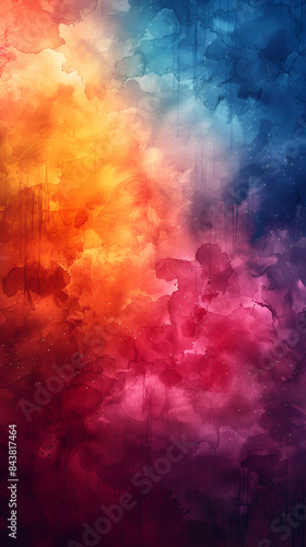 Abstract texture background ,Art wallpaper. Colorful digital painting design ,abstract colored dust explosion on a black background.abstract powder splatted background © Raees
