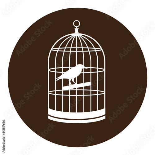 bird cage icon design