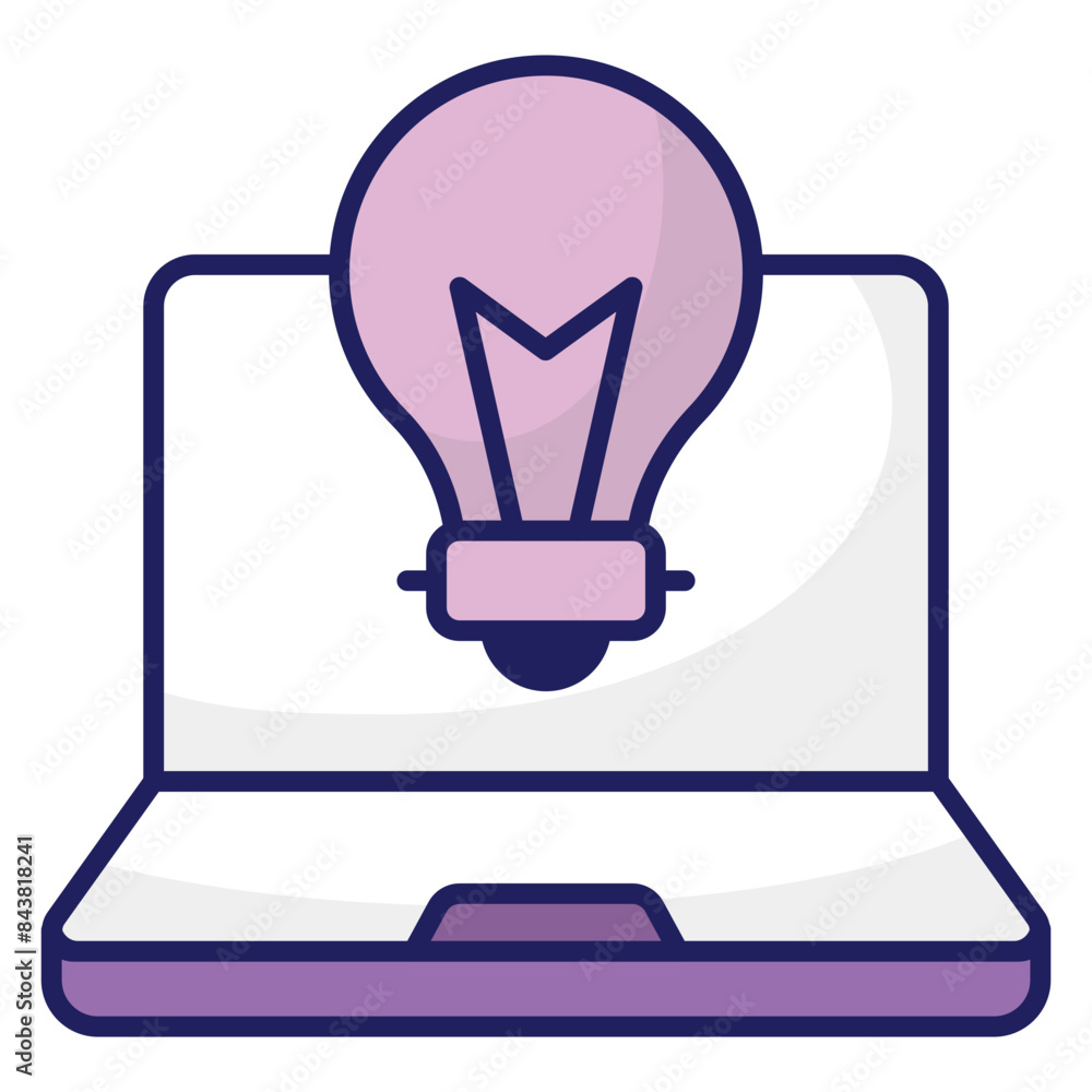 Trendy design icon of online idea Trendy design icon of online idea