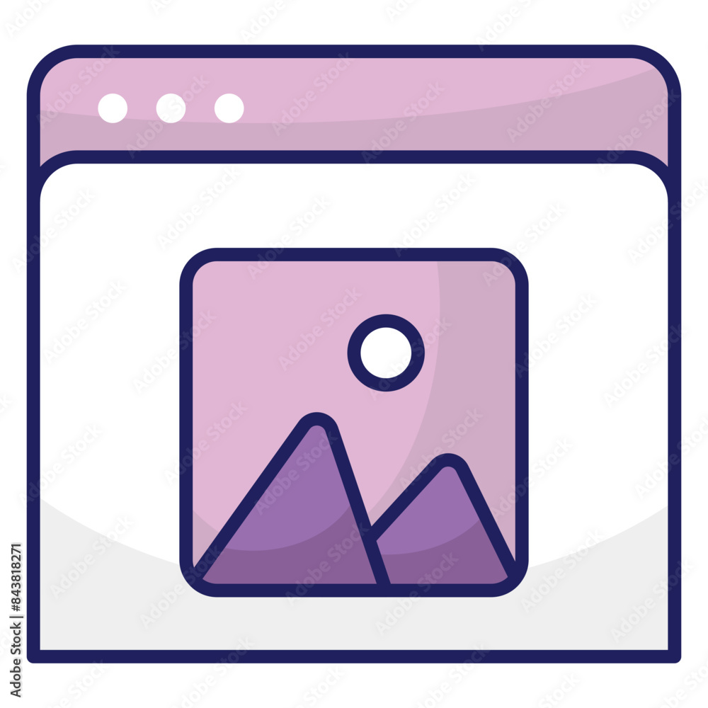 Modern design icon of web design Modern design icon of web design