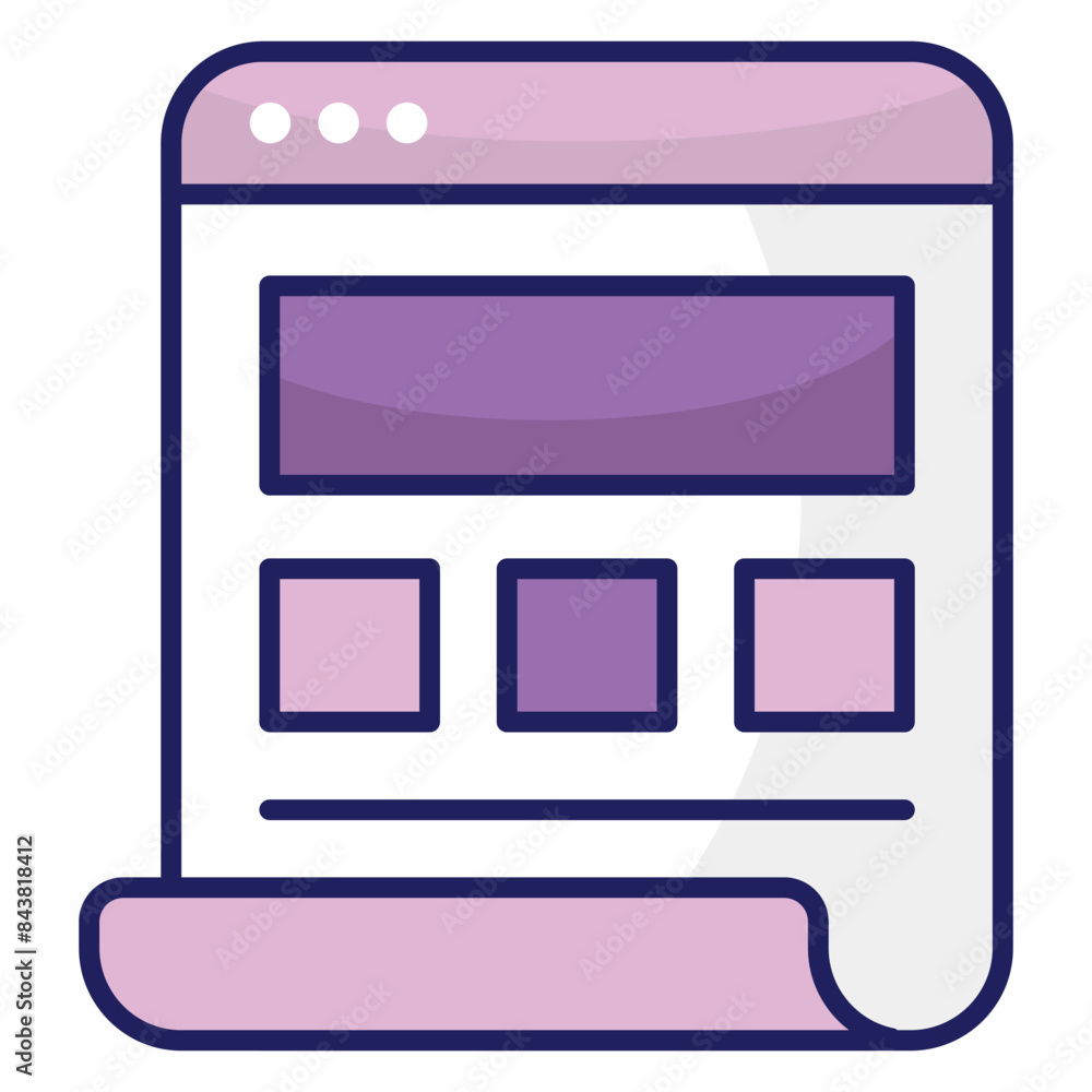 Modern design icon of web design Modern design icon of web design