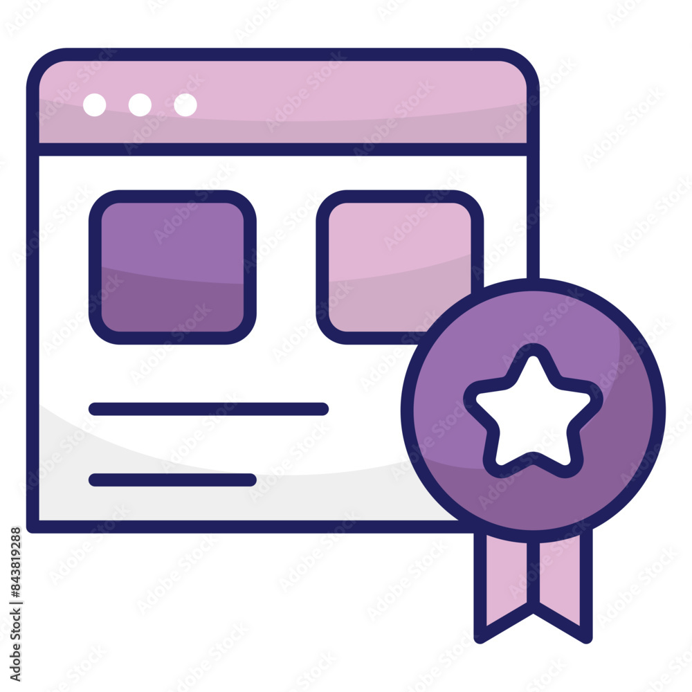 Trendy design icon of web design Trendy design icon of web design
