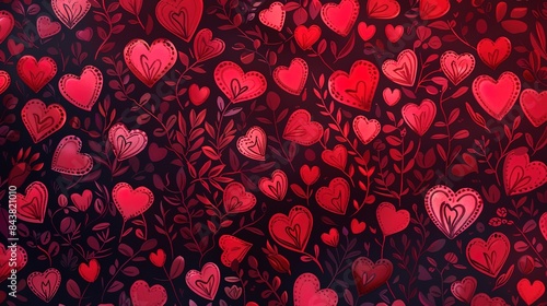 Heart pattern wallpaper