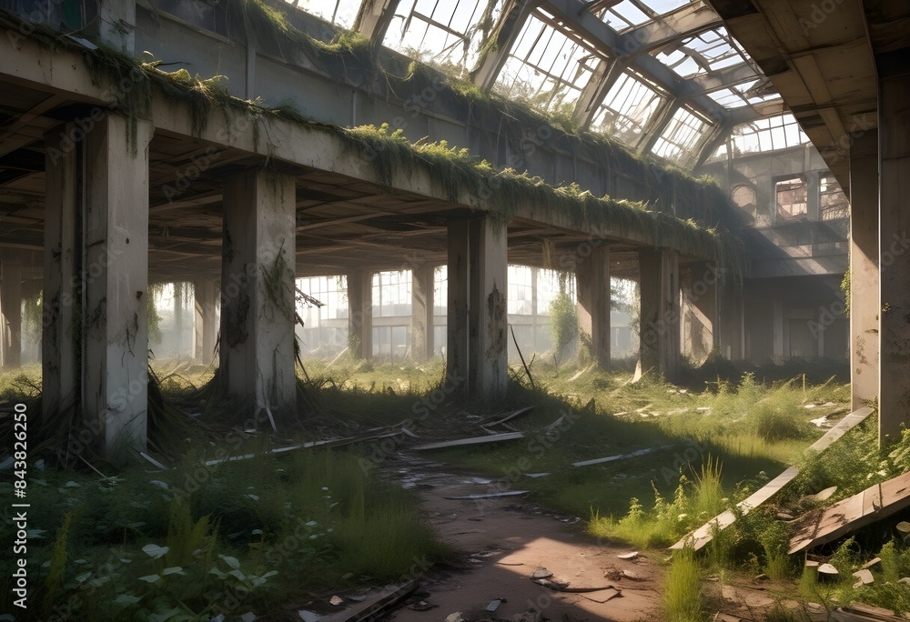 abandoned, state of decay buildings - Generative AI abandoned, state of decay buildings - Generative AI