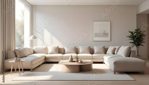 white and gold theme modern interior